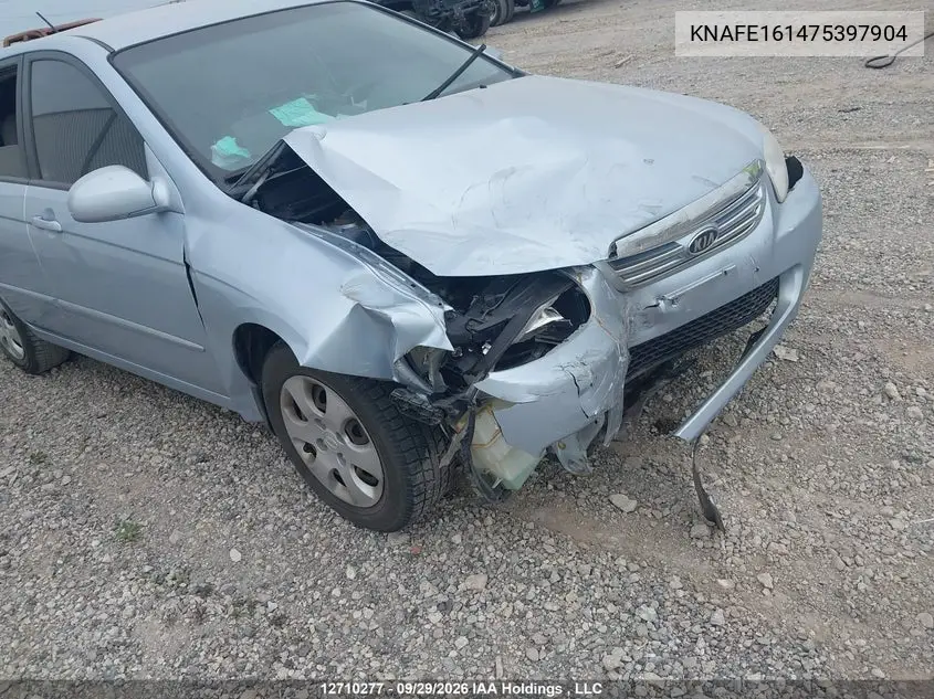 2007 KIA SPECTRA VIN KNAFE161475397904 — фото 6