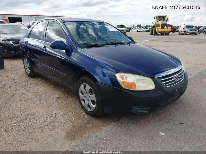 KIA SPECTRA 2007, VIN KNAFE121775401515
