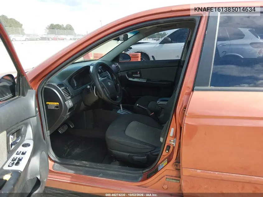 2008 KIA SPECTRA VIN KNAFE161385014634 — фото 5