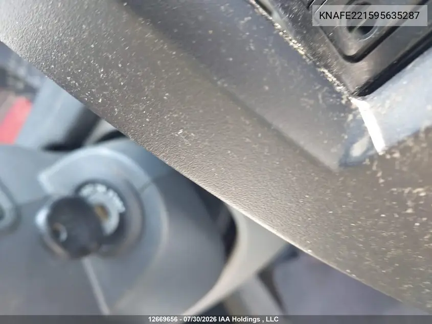 2009 KIA SPECTRA VIN KNAFE221595635287 — фото 11