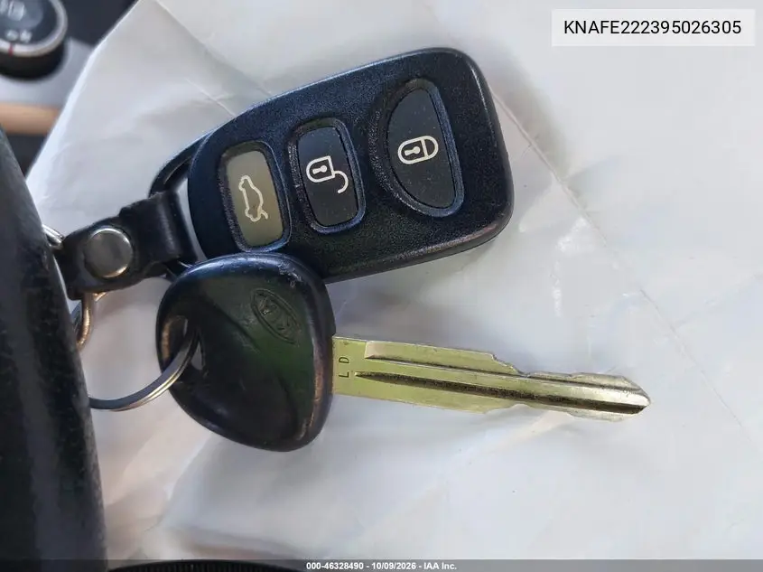 2009 KIA SPECTRA VIN KNAFE222395026305 — фото 11