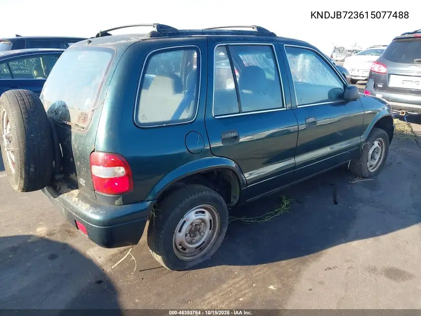2001 KIA SPORTAGE VIN KNDJB723615077488 — фото 4