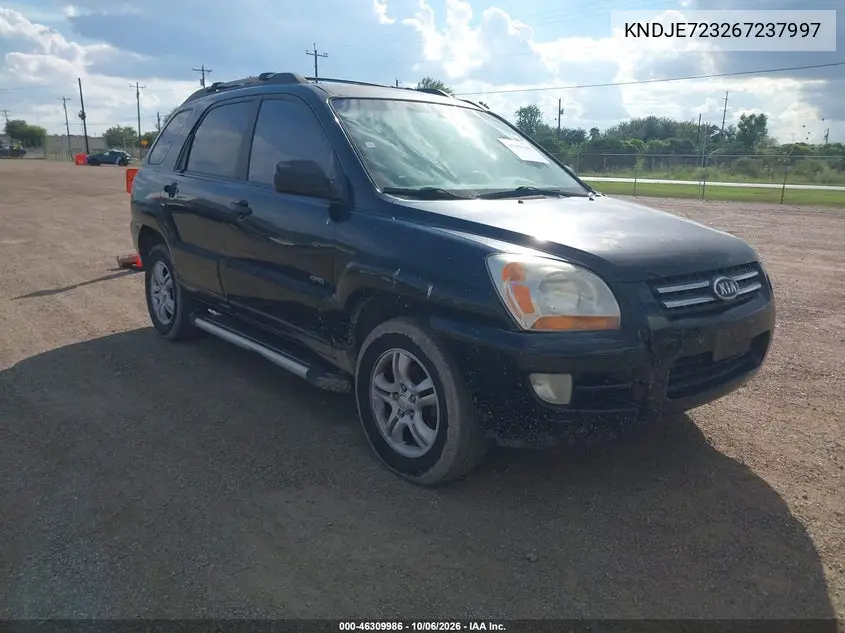 KIA SPORTAGE 2006, VIN KNDJE723267237997