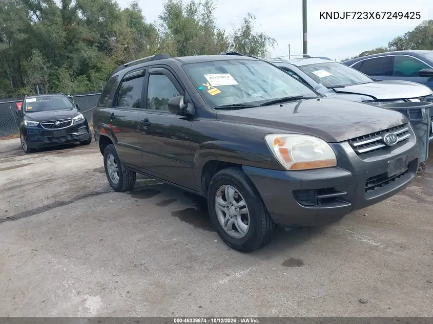 KIA SPORTAGE 2006, VIN KNDJF723X67249425