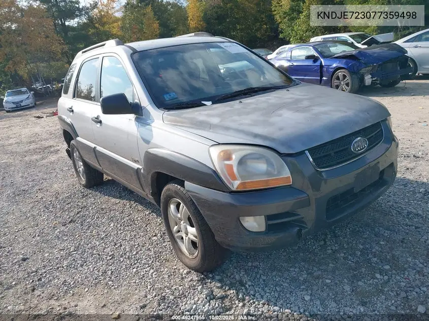 KIA SPORTAGE 2007, VIN KNDJE723077359498