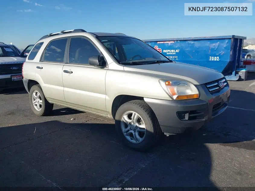 KIA SPORTAGE 2008, VIN KNDJF723087507132