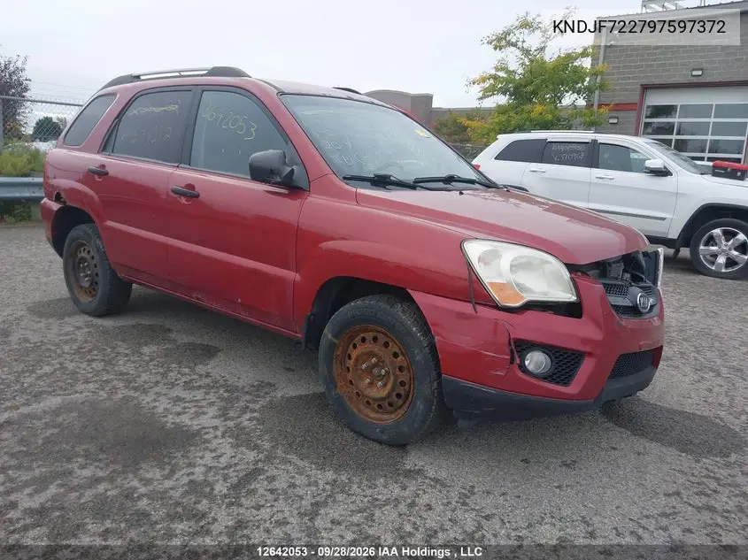 KIA SPORTAGE 2009, VIN KNDJF722797597372