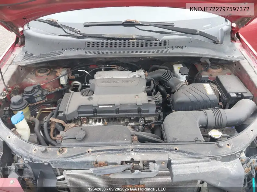 2009 KIA SPORTAGE VIN KNDJF722797597372 — фото 10