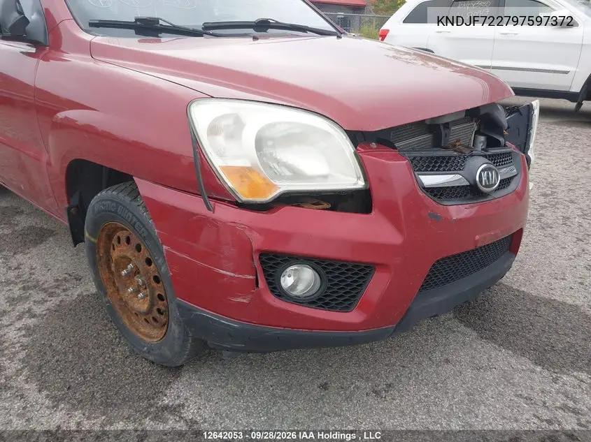 2009 KIA SPORTAGE VIN KNDJF722797597372 — фото 12