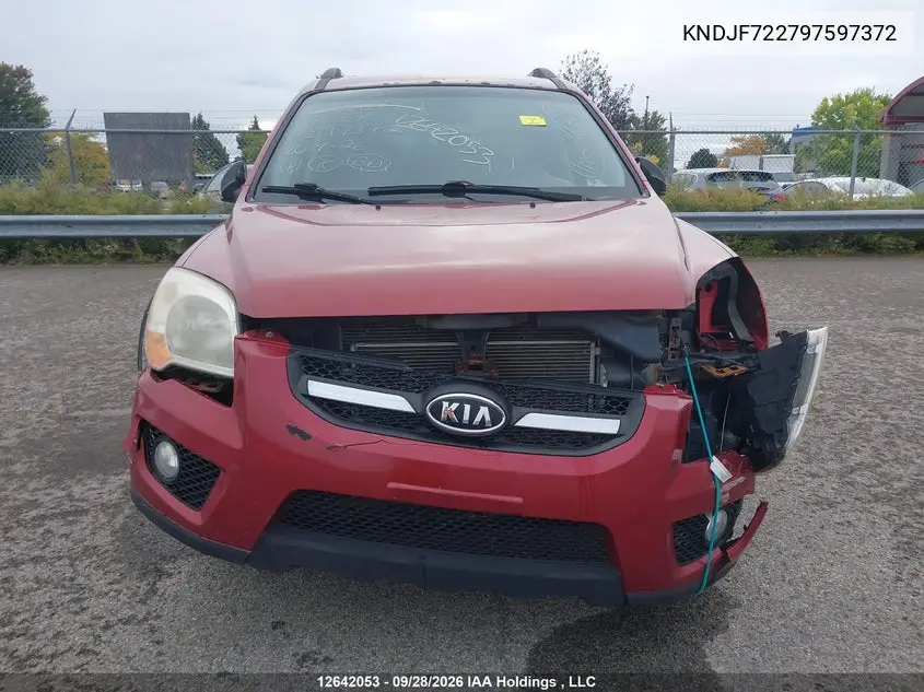 2009 KIA SPORTAGE VIN KNDJF722797597372 — фото 13