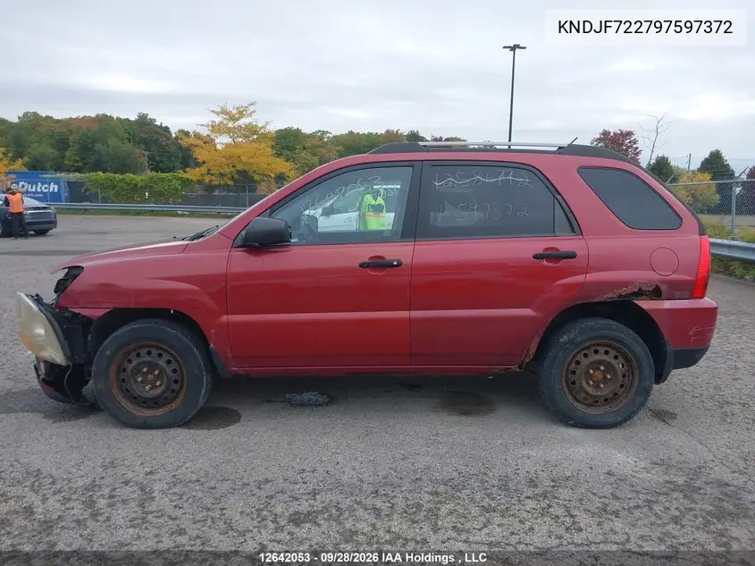 2009 KIA SPORTAGE VIN KNDJF722797597372 — фото 15
