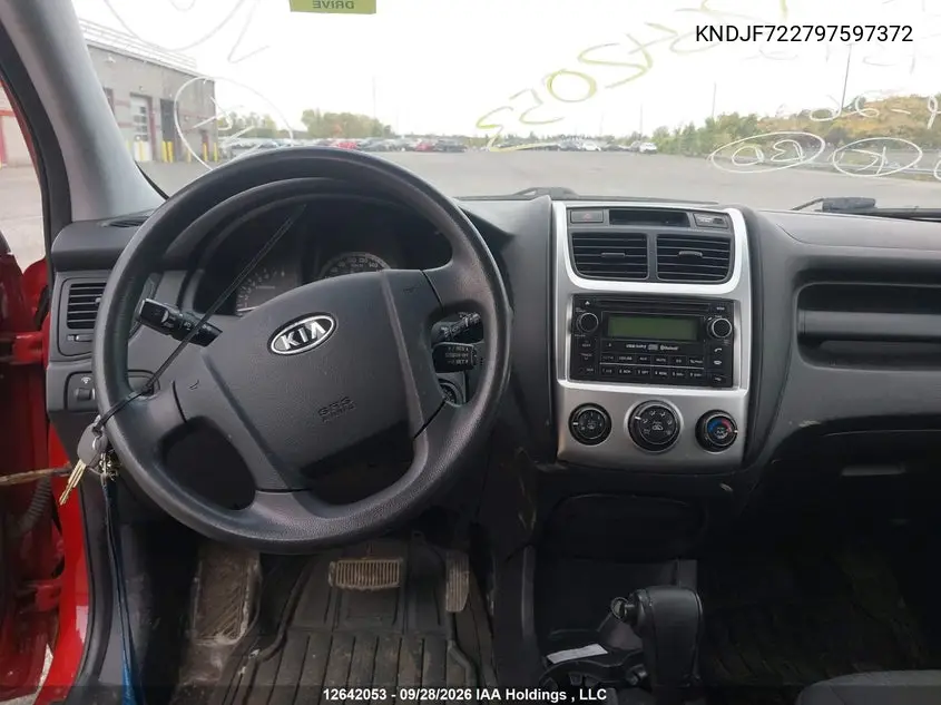 2009 KIA SPORTAGE VIN KNDJF722797597372 — фото 20