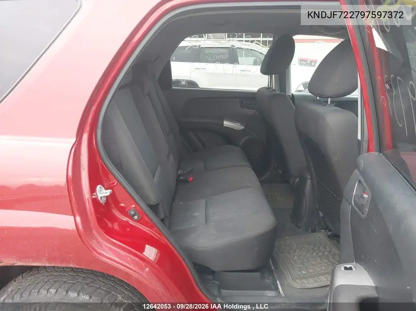 2009 KIA SPORTAGE VIN KNDJF722797597372 — фото 8