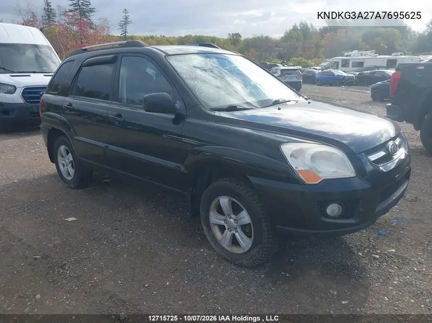 KIA SPORTAGE 2010, VIN KNDKG3A27A7695625