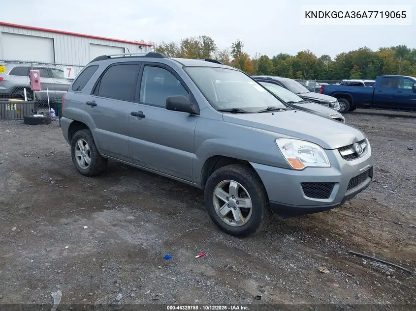 KIA SPORTAGE 2010, VIN KNDKGCA36A7719065