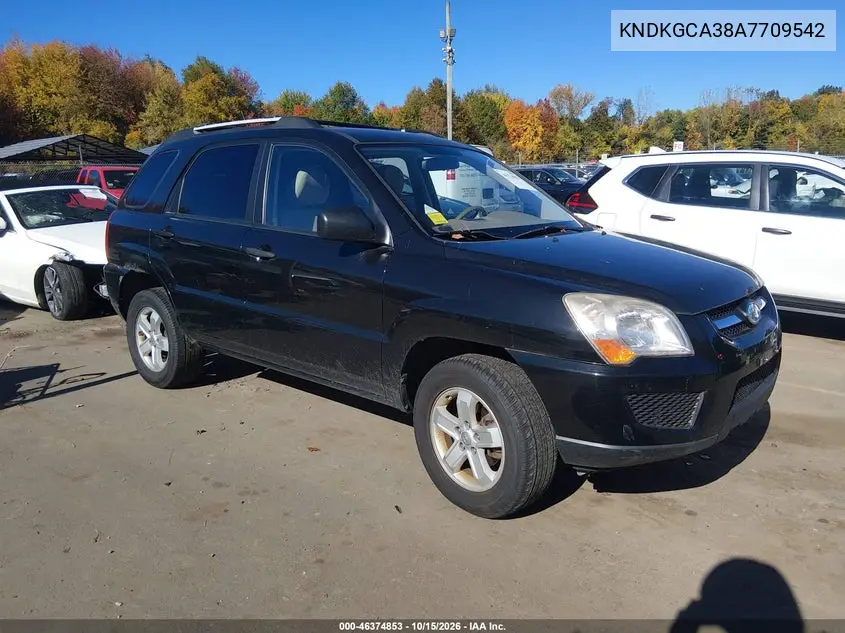 KIA SPORTAGE 2010, VIN KNDKGCA38A7709542