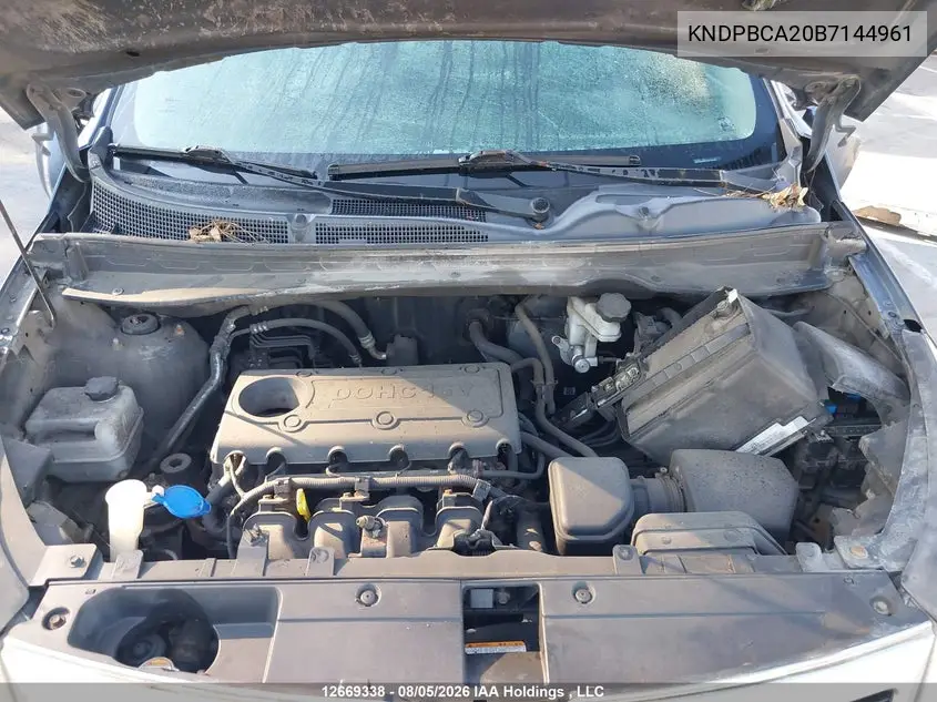 2011 KIA SPORTAGE VIN KNDPBCA20B7144961 — фото 9