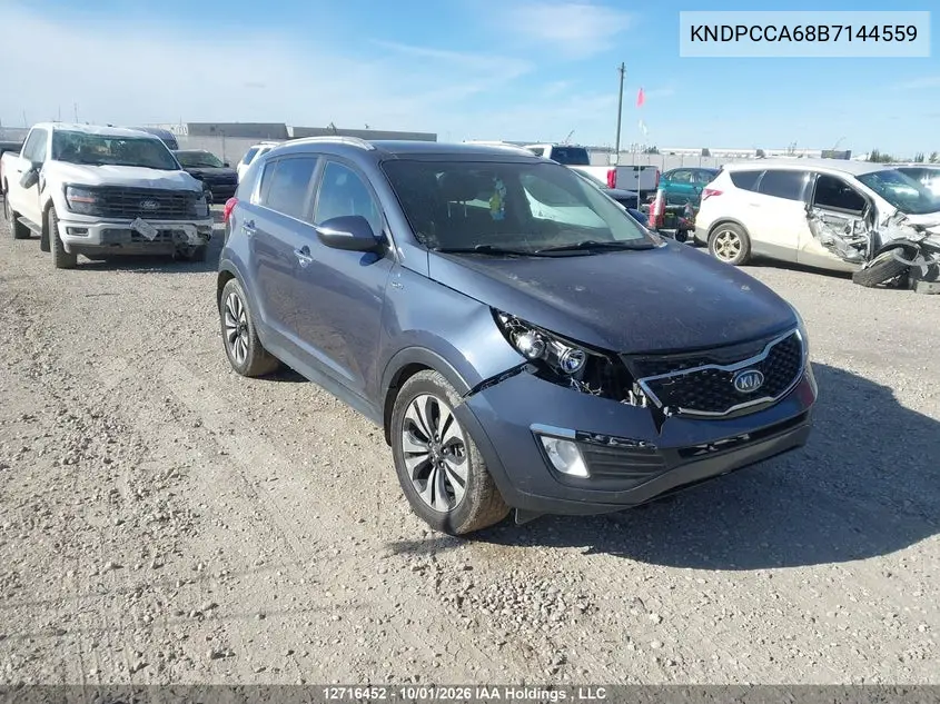 KIA SPORTAGE 2011, VIN KNDPCCA68B7144559