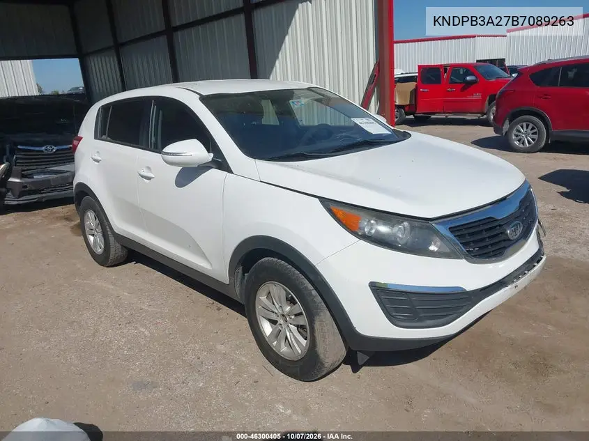 KIA SPORTAGE 2011, VIN KNDPB3A27B7089263
