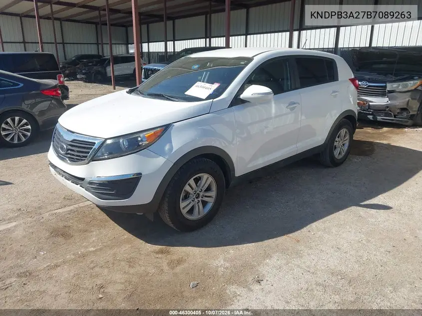 2011 KIA SPORTAGE VIN KNDPB3A27B7089263 — фото 2