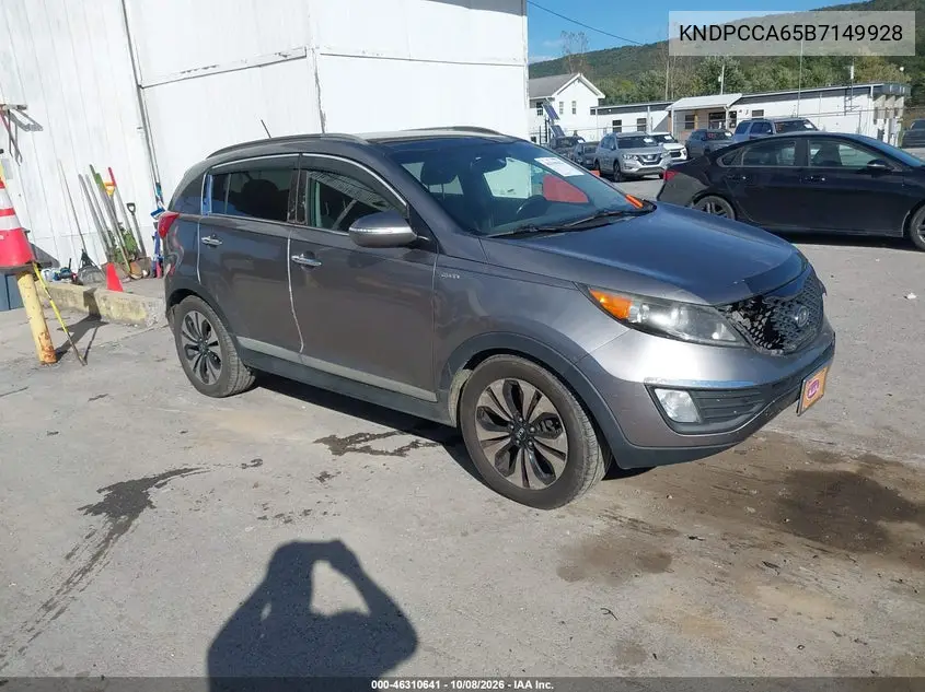 KIA SPORTAGE 2011, VIN KNDPCCA65B7149928
