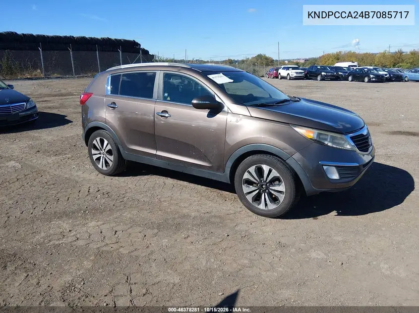 KIA SPORTAGE 2011, VIN KNDPCCA24B7085717