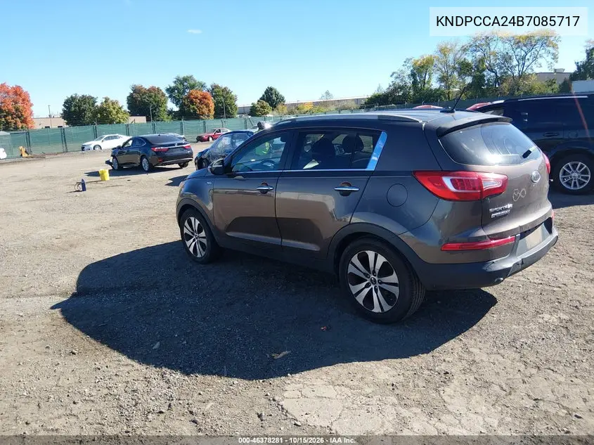 2011 KIA SPORTAGE VIN KNDPCCA24B7085717 — фото 3