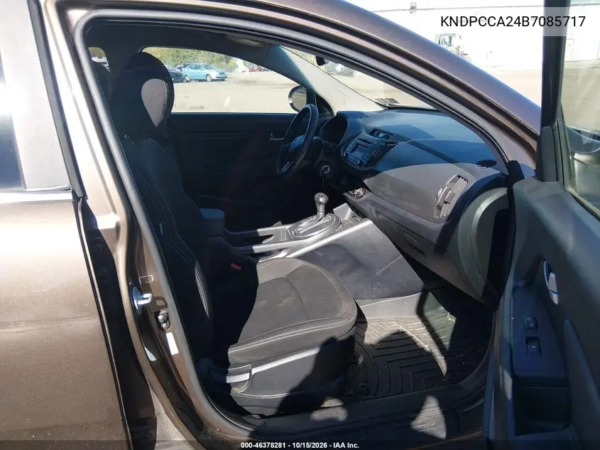 2011 KIA SPORTAGE VIN KNDPCCA24B7085717 — фото 5