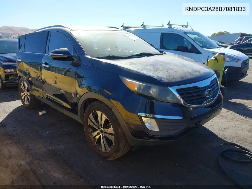 KIA SPORTAGE 2011, VIN KNDPC3A28B7081833