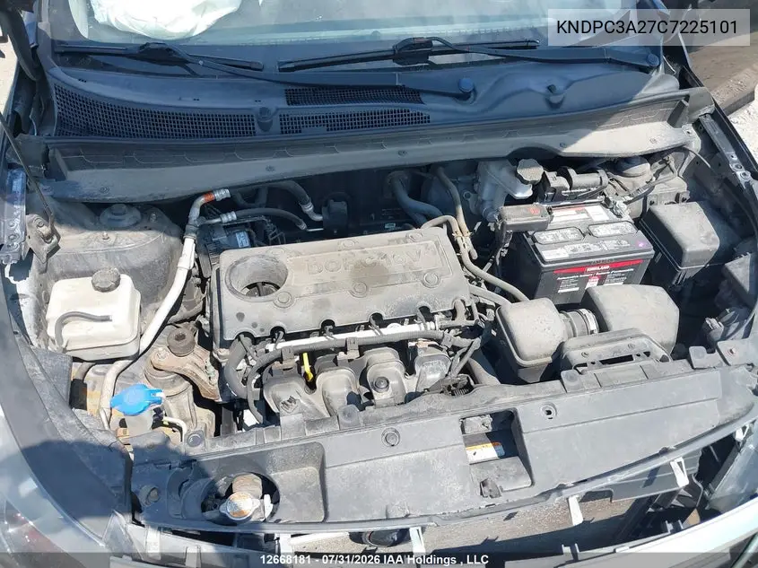2012 KIA SPORTAGE VIN KNDPC3A27C7225101 — фото 10
