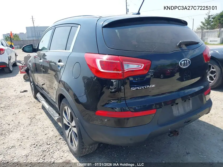 2012 KIA SPORTAGE VIN KNDPC3A27C7225101 — фото 3
