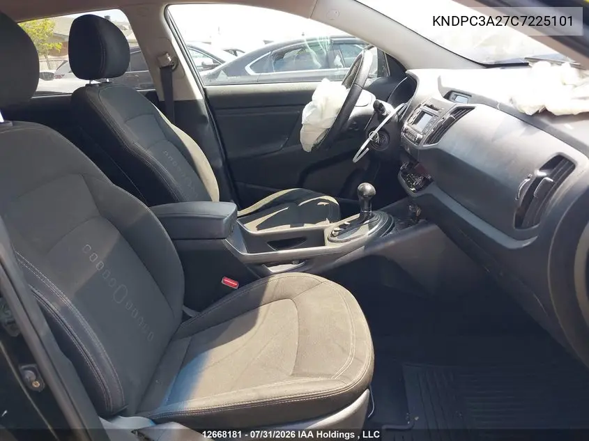 2012 KIA SPORTAGE VIN KNDPC3A27C7225101 — фото 5
