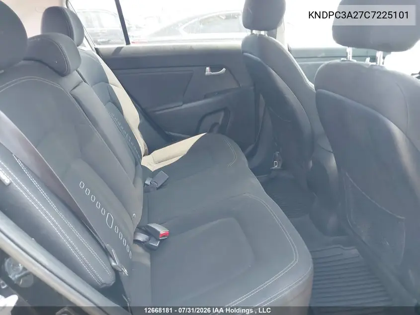 2012 KIA SPORTAGE VIN KNDPC3A27C7225101 — фото 8