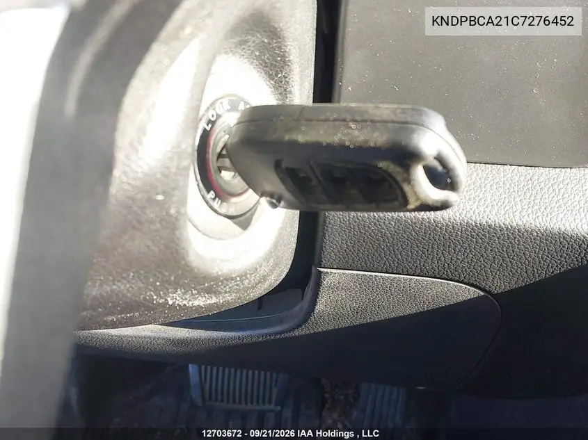 2012 KIA SPORTAGE VIN KNDPBCA21C7276452 — фото 11
