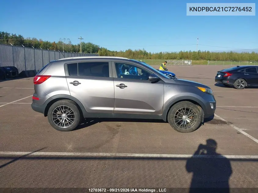 2012 KIA SPORTAGE VIN KNDPBCA21C7276452 — фото 13