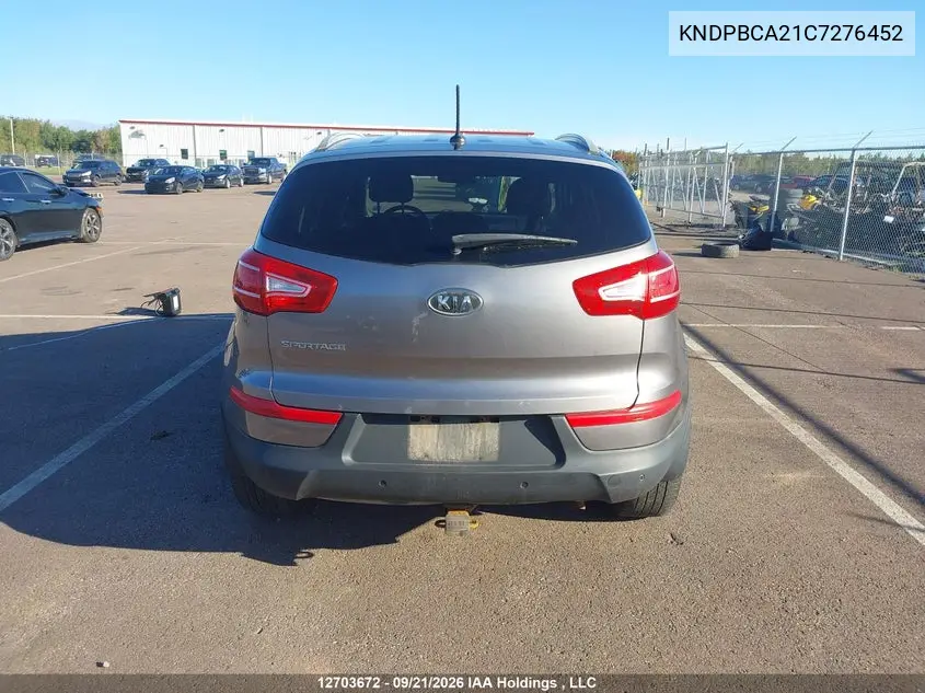 2012 KIA SPORTAGE VIN KNDPBCA21C7276452 — фото 16