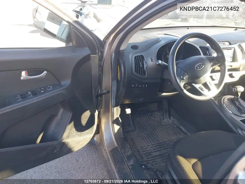 2012 KIA SPORTAGE VIN KNDPBCA21C7276452 — фото 20