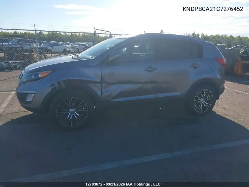 2012 KIA SPORTAGE VIN KNDPBCA21C7276452 — фото 6