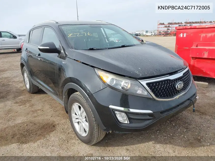 KIA SPORTAGE 2012, VIN KNDPBCA24C7172005