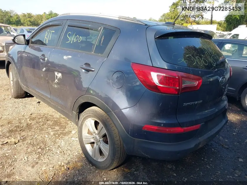2012 KIA SPORTAGE VIN KNDPB3A29C7285433 — фото 3