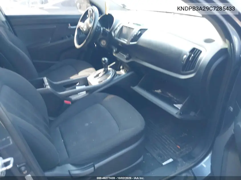 2012 KIA SPORTAGE VIN KNDPB3A29C7285433 — фото 5