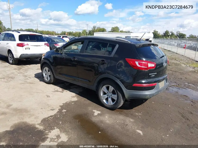 2012 KIA SPORTAGE VIN KNDPB3A23C7284679 — фото 3
