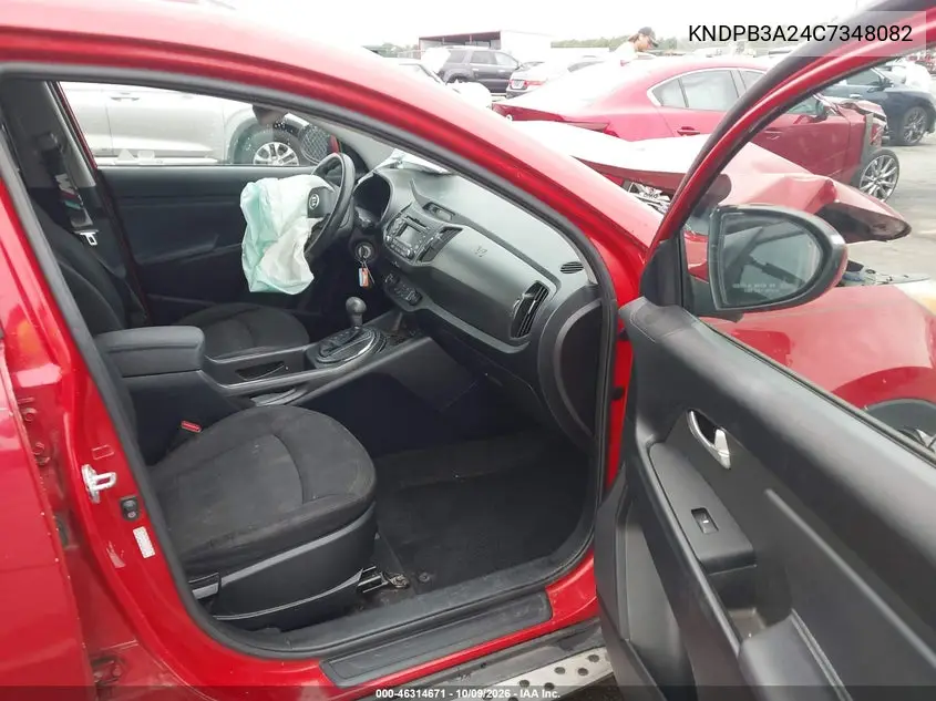 2012 KIA SPORTAGE VIN KNDPB3A24C7348082 — фото 5