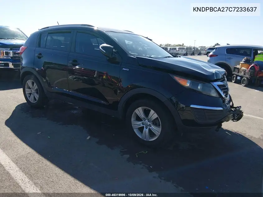 KIA SPORTAGE 2012, VIN KNDPBCA27C7233637