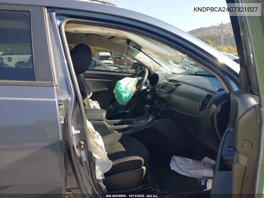 2012 KIA SPORTAGE VIN KNDPBCA24C7321027 — фото 5