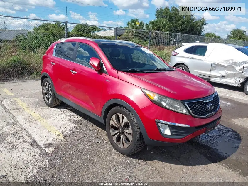 KIA SPORTAGE 2012, VIN KNDPCCA66C7189971