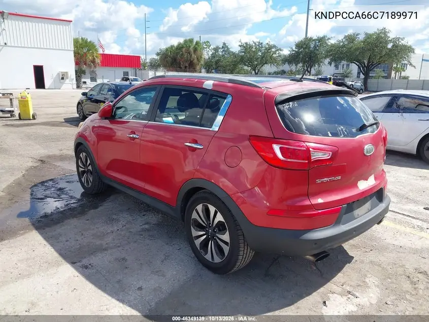 2012 KIA SPORTAGE VIN KNDPCCA66C7189971 — фото 3