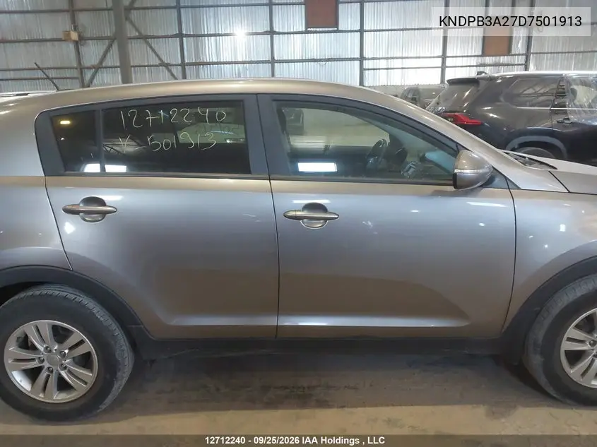 2013 KIA SPORTAGE VIN KNDPB3A27D7501913 — фото 14