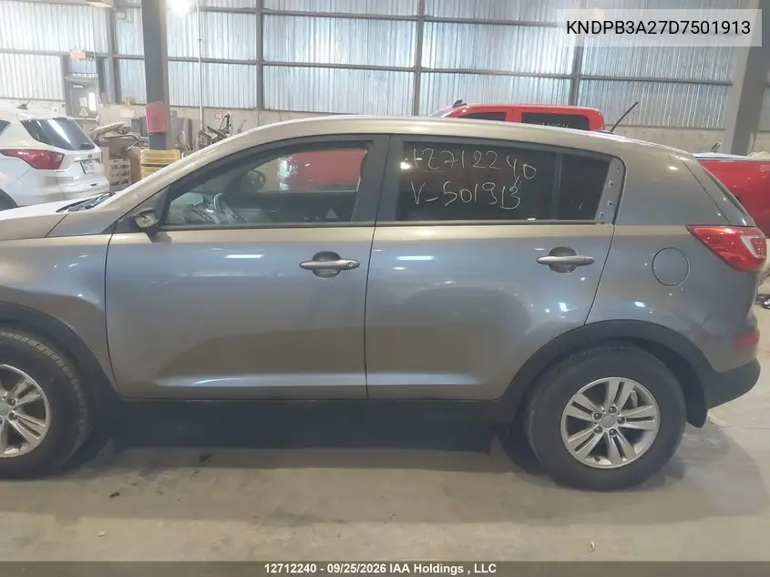 2013 KIA SPORTAGE VIN KNDPB3A27D7501913 — фото 15