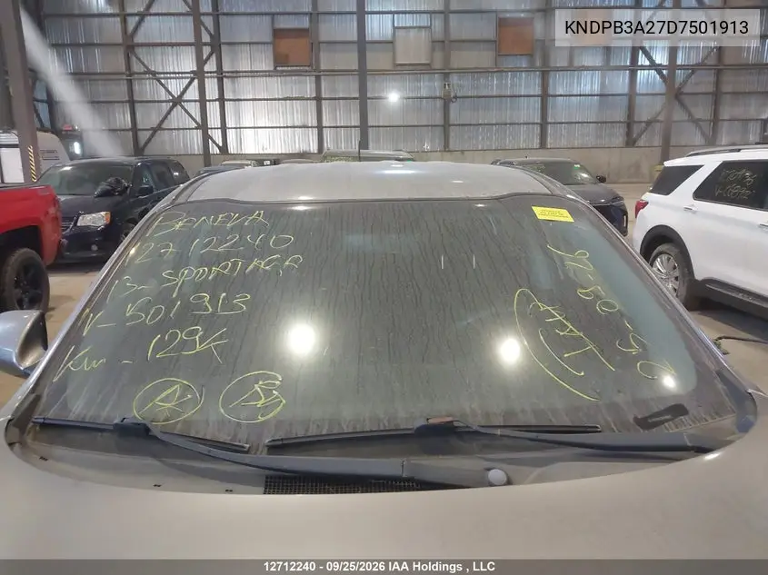 2013 KIA SPORTAGE VIN KNDPB3A27D7501913 — фото 18
